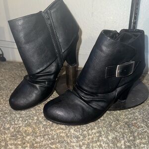 Fergalicious by Fergie black ankle boots.